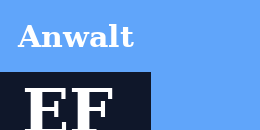 Anwalt EF